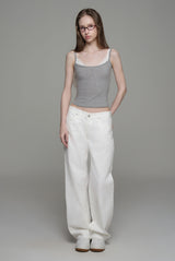 Sunday morning straight low jeans, Pure White