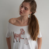 Bunny & Deer Cut-Off Tee