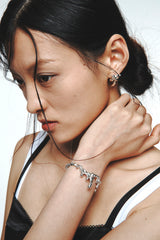 SIMPLE MELTING EARRING SILVER925