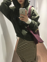 【即日発送】YWD STRIPED SKIRT