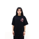 PEANUT STAIN - ノット スリーピング ユア マウス ユア タイガー ブラック オーバーサイズド Tシャツ