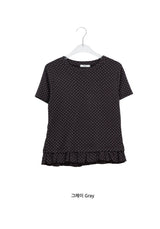 Siana Frill Dot Short Sleeve Tee