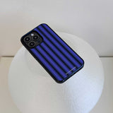 [Glass] Stripe case(purple)