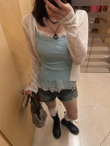 Closet Everyday Lace Sleeveless Top (7c)