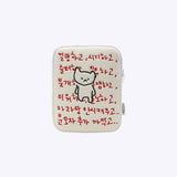 [withsome made] Mala Cat Despair iPad Pouch