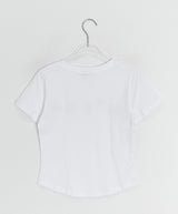 ダルトンフラワープリンティングモーダル半袖Tシャツ