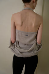 Spring soft cardigan set_mute gray