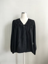 Robe shirring loose blouse