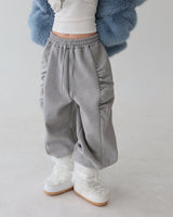 Side shirring napping jogger & wide pants