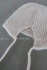 アンゴラニットピアスボネット