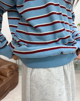 Pend Striped Collar Sweatshirt
