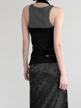 Rimb Minimal Ribbed Sleeveless Top