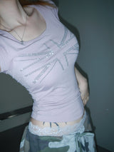 flag stud tee(4 color) 
