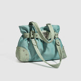 Vintage Studded Patchwork Tote Bag