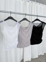 double shirring top
