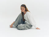 Cargo Button Pants (Grey)