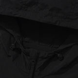 KIRSH PLAIN INCISION WOVEN WINDBREAKER - BLACK 