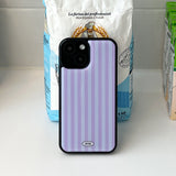Stripe Epoxy Bumper Case (Purple)