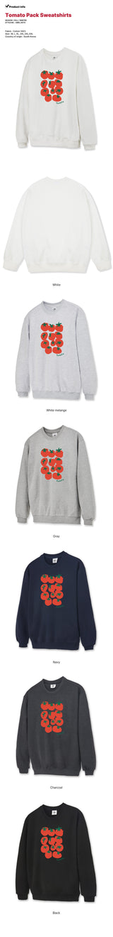 トマトパックスウェットシャツ - 6COLOR