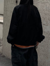 high neck two-way pocket short field jacket