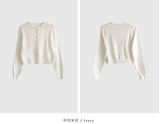 [2,000 Sold] ディボンスプリングラウンドカーディガン/ 6 カラーズ