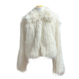 Winter Halo Long Hair Collar Fur Jacket