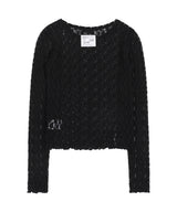 [NF] ポインレースレイヤードtシャツ