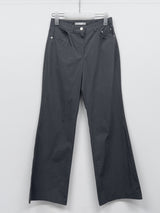 Cotton Nylon Semi-Bootcut Pants