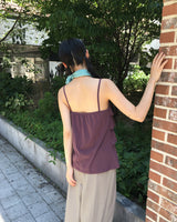 Monsi Cancan Layered Back Banding Shirring Sleeveless