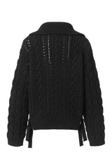 Toffee cable cardigan