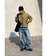 Double zipper windbreaker
