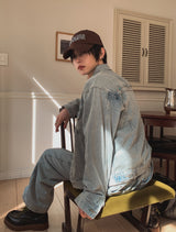 Royce Studded Denim Jacket Pants Set