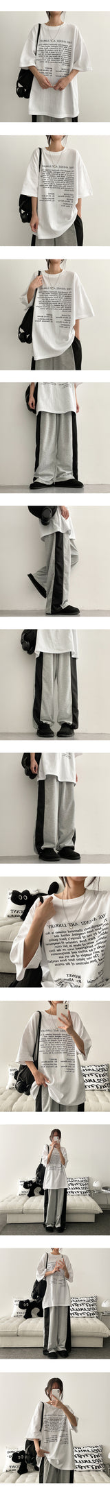 Rag String Coloring Wide Training Pants