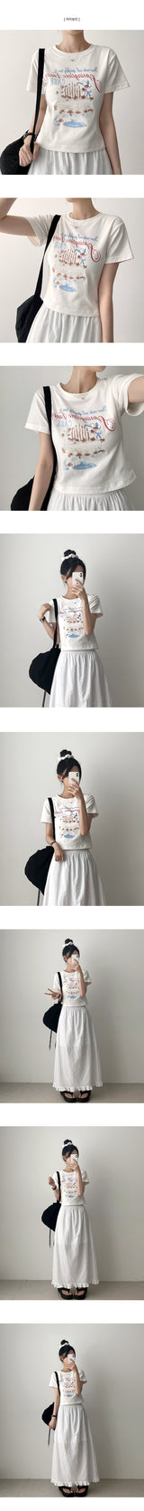 Cake ハッピーバースデー半袖Tシャツ