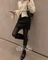 【MADE】Tuck Accent Wool Blend Mini Skort