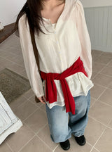 Muden Basic Color Round Neck Knit