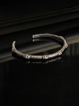 LMN Maison Baroque Silver Bangle Bracelet
