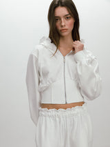 BAKE HOODIE ZIP-UP / WHITE