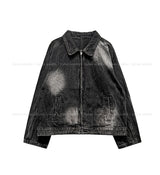 Darts Wrinkle Washing Denim Jacket