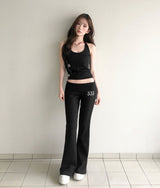 angel bibi low bootcut training pants