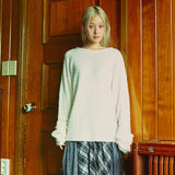 Fuzzy Knit Tee (ivory)