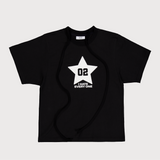 リボンロックTシャツ ブラック