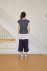 FIFI DOT COTTON BLOUSE (NAVY)
