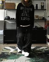 HX Broken Raccoon Hooded Zip-Up (3C)