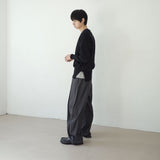 ストライプカーブワイドスラックス