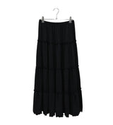 Kine Check Banding Maxi Skirt (2c)