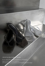 crystal beach jelly shoes (2color)