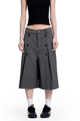 Striped Cropped Trousers