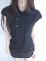 double button shirt