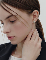 26SS★ Essence Silver (W) Moissanite Floria Earrings